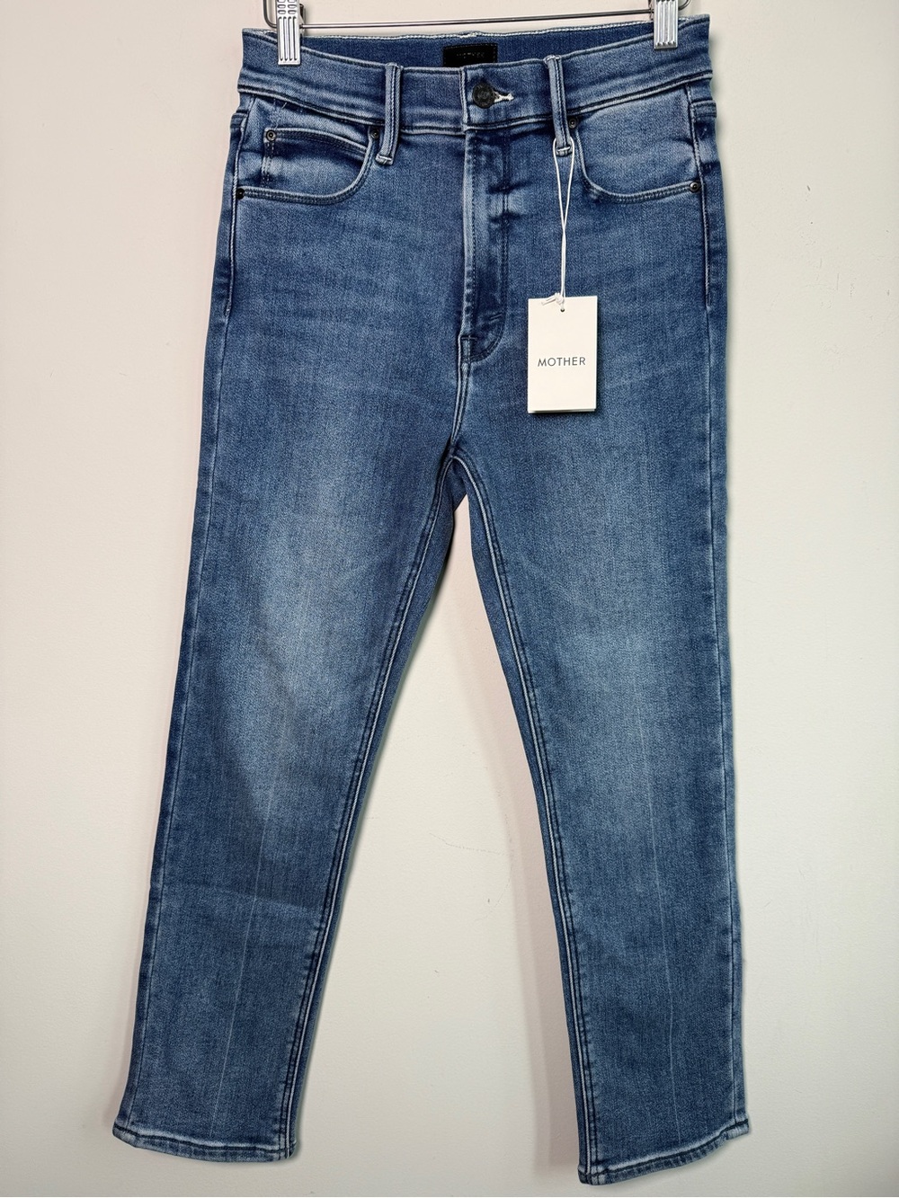 MOTHER The Double Dazzler Straight Leg Jeans Beyond The Sky NWT Sz 27